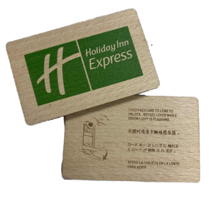 Tarjeta Inteligente de Control de Acceso de Madera Verde Personalizada de Alta Calidad, Comunicación NFC a Todo Color, Uso en Hoteles y Negocios, Interfaz RFID - Product Image 3