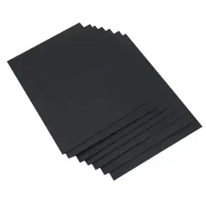Caja fina brillante hecha a mano, embalaje de cartón negro de alta calidad, venta al por mayor de fábrica