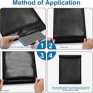 4 แพ็คฟาราเดย์กระเป๋าสําหรับกุญแจรถยนต์ & แท็บเล็ตและแล็ปท็อปฟาราเดย์Key Fob Protector EMPป้องกัน,กระเป๋า RFID EMPกระเป๋าสําหรับElectronics - Product Image 6