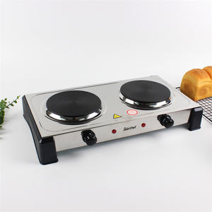 Double cuisinière à usage <span class=keywords><strong>de</strong></span> cuisine en gros 2000W <span class=keywords><strong>plaque</strong></span> chauffante <span class=keywords><strong>de</strong></span> cuisinière électrique portable puissante - Product Image 1