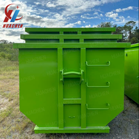 Vente directe usine – Conteneur à benne basculante en acier au carbone de bonne qualité pour déchets solides, idéal pour les chantiers de construction