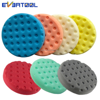 EVERTOOL Tampons de polissage en mousse pour application de cire, tampons de polissage pour voiture, tampon de polissage en éponge pour corriger les défauts de peinture modérés