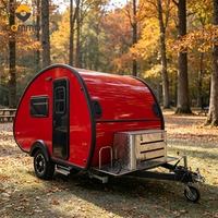 Mini caravane, caravane pliante, mini caravane légère, petite caravane de camping remorquable