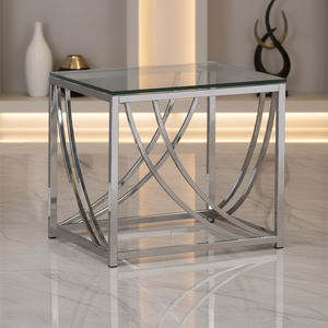 Commercio all'ingrosso stile europeo <span class=keywords><strong>tavolino</strong></span> quadrato con vetro superiore soggiorno mobili <span class=keywords><strong>tavolino</strong></span> per il lato del tè tavoli di vetro - Product Image 1