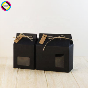 Caja <span class=keywords><strong>de</strong></span> Embalaje Premium <span class=keywords><strong>con</strong></span> Fondo Bloqueable y Ventana Transparente, Cordel Decorativo <span class=keywords><strong>de</strong></span> <span class=keywords><strong>Yute</strong></span> Personalizado para Panadería y Artículos Hechos a Mano - Product Image 4