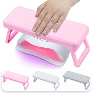 Foldable <b>Plastic</b> Nail Hand Rest Pillow Portable Wrist Support Cushion for Russian Manicure Nail Salon <b>Table</b> Tool - Product Image 1