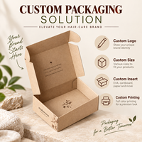 Boîte d'expédition personnalisée en carton kraft créatif alliant design botanique et rangement gain de place pour kits d'échantillons