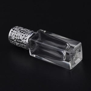 <span class=keywords><strong>7Ml</strong></span> Dày Đáy Thủy Tinh Nước Hoa Lăn Bóng Chai Cuộn Trên Lọ Trong Suốt Với Bóng Kim Loại & Vàng Đỏ Bạc Tím Hồng Vít Cap - Product Image 2