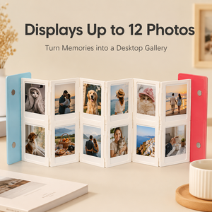Album photo instantané pliable en accordéon, imprimé en 3D PLA, pour bureau, chambre et maison - Product Image 1