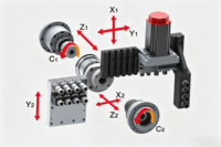 Tour CNC 5 axes YH1120VI pour usinage d'arbres fins, machine-outil industrielle pour métaux, applications médicales et électroniques