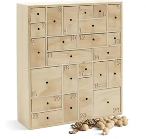 Calendario dell'avvento in legno fai-da-te personalizzato con cassetti