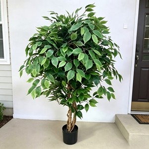 Wholesale Artificial Ficus Tree Banyan <b>Plant</b> Indoor Outdoor UV Protected Greenery for Home Office Garden Decor - Product Image 6