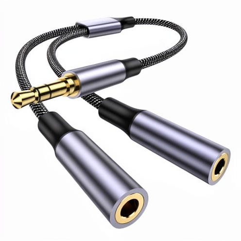 3.5mm Audio Splitter One-to-Two Headphone Sound Card Adapter Dual Port Universal Mobile Phone HIFI High Fidelity