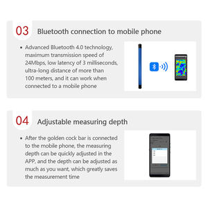 新しく到着したゴールデンカジェルADMT-3KHT4 3000Mポータブルミネラル検出器/最高の金金属検出器 - Product Image 5