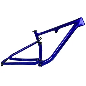 Cuadro de bicicleta de montaña con suspensión completa 29ER T1100 Boost Thru Axle 148*12 Cuadro de fibra de carbono UD BSA XC viaje 100MM cuadro de carbono MTB