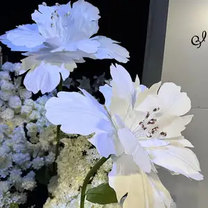 E454 INS Estilo Papel Artificial Gigante Flor de Cerejeira Janela de Palco Desenho Shopping Adereços de Casamento Ornamento Decoração