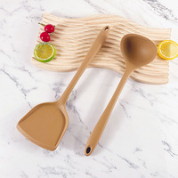 Ensemble de 2 ustensiles de cuisine en silicone de qualité alimentaire WEIMU résistant aux hautes températures, compatible four/micro-ondes/lave-vaisselle pour usage domestique et professionnel