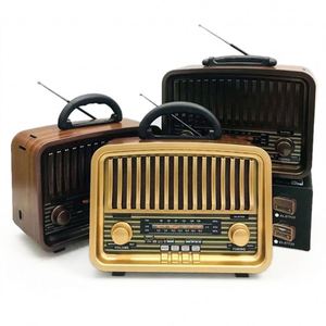Golon RX-BT929SQ Rétro Retour Vintage Transistor Haut-parleur Intégré Grande Boîte Table En Bois Portable USB TF Carte FM AM Radio MP3 - Product Image 6
