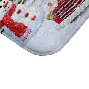 Red <b>Christmas</b> Truck Snow Scene Polyester <b>Shower</b> <b>Curtain</b> Bathroom <b>Curtain</b> Digital Print Waterproof Custom Print Wholesale Modern - Product Image 5