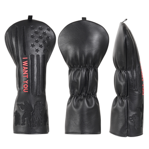 Wholesale Portable <b>Golf</b> Club Headcovers PU Leather Features Portability Driver <b>Golf</b> Head Cover - Product Image 2