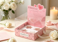 Boîte d'emballage pour décoration de gâteau de la Saint-Valentin 2.14, boîte à gâteau, boîte à gobelets, insert de boîte cadeau portable en forme de cœur d'amour expressif pour couple 2026