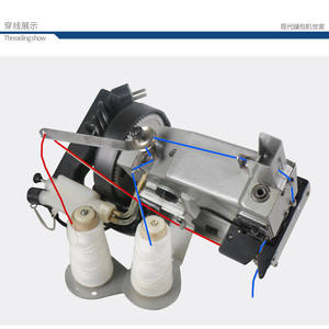 Machine à coudre industrielle pour sacs, à <span class=keywords><strong>aiguille</strong></span> simple, double fil, DS-26-2A, pour la fermeture des sacs - Product Image 5
