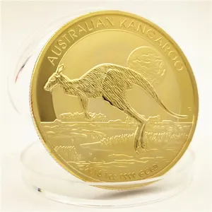 オーストラリアのカンガルー2020年ラットシルバーカスタム操作キッズライド販売オーストラリアレアメタル3Dコイン製2コイン