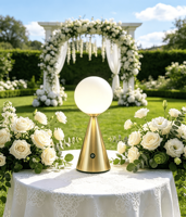 Lampe sur pied de style golf, design contemporain, moderne et luxueux, pour la maison, l'hôtel, le bureau, fonctionne sur piles, lumière blanche chaude