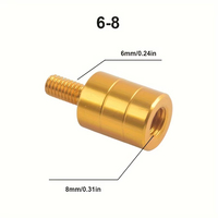 Connecteur de support de canne à pêche pour filet de pêche, adaptateur de tête de filet à vis M6/M8/M10/M12, pièces de rechange pour épuisette de pêche