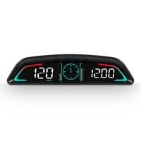 Jauge de voiture OBD2 B3, bord profond de 30 mm, sans effet fantôme, double affichage, horloge et 5 alarmes pour véhicules OBDII