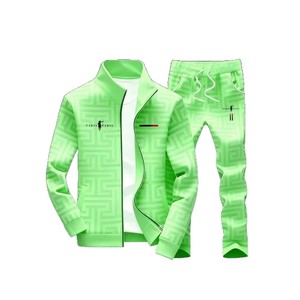 Completo Casual Autunnale <span class=keywords><strong>da</strong></span> <span class=keywords><strong>Uomo</strong></span> con Giacca e <span class=keywords><strong>Pantaloni</strong></span> con Zip, Stampa Digitale, 95% Poliestere 5% Spandex, Bestseller - Product Image 5