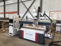 Nouvelle Offre 2026 : Machine de nesting CNC 4 axes 1328 2130 pour le travail du bois et la fabrication de meubles, avec système de contrôle SYNTEC et broches ATC