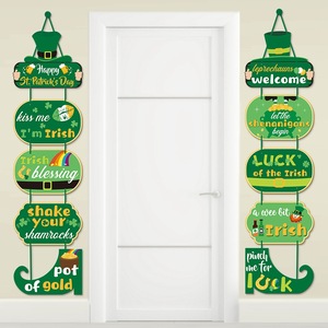 DAMAI Letrero Colgante de Bienvenida para Puerta o Porche del Día de San Patricio, Decoración de Pared para el Festival Irlandés, Adorno para Suministros de Fiesta del Día de San Patricio - Product Image 3