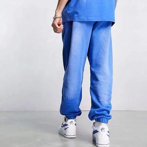 Benutzer definierte hochwertige Herren Casual Slim Fit Jogger hose Säure gewaschen Französisch Terry Streetwear High Street Hip Hop Baggy Style - Product Image 3