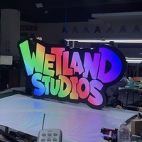 Letrero Luminoso LED RGB 3D Personalizado para Exteriores, Letrero Publicitario con Logotipo Personalizado con Clasificación IP67 | Letreros para Negocios