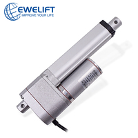 12v 24v 1500n 200lbs 200mm actionneur linéaire électrique avec potentiomètre capteur Hall commutation de brosse pour barres de levage combiné