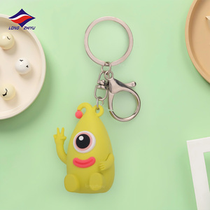 Longzhiyu 18 Năm Nhà Máy Bán Buôn PVC Món Quà Công Ty Móc Khóa Tùy Chỉnh Anime Cao Su Nhân Vật Móc Chìa Khóa - Product Image 5