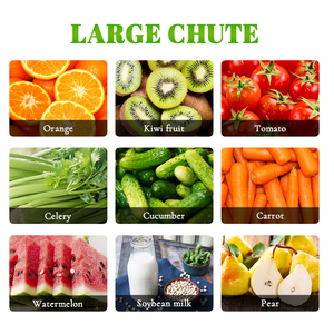 MOSEENER 85mm elektrikli sıkacağı çıkarıcı BPA içermeyen yavaş sıkacağı paslanmaz çelik ev için büfe tipi meyve sıkacağı geniş ağız soğuk pres - Product Image 6