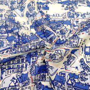 Nouvel arrivage de robe légère en popeline imprimée en pur coton tissée biologique peignée pour femmes et enfants - Product Image 5