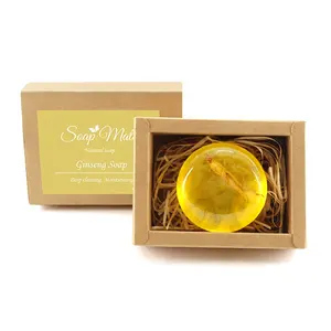 Soap OEM/ODM Natural Handmade Organic Oil Control Transparent Ginseng Soap