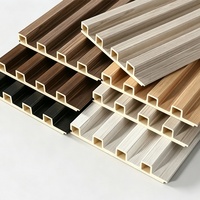 Panneaux de grille texturés décoratifs 160 pour mur de fond TV, design Grande Muraille en bambou-bois, insonorisant, revêtement mural moderne et plafond