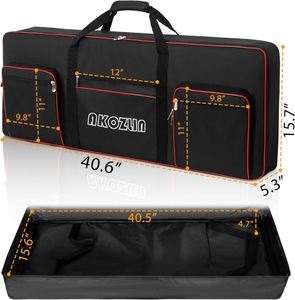 Étui de transport pour clavier, échantillon gratuit, portable, durable, imperméable, en tissu 600D avec rembourrage en coton de 10 mm - Product Image 2