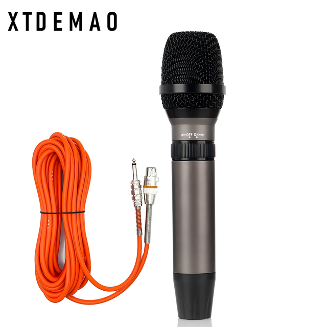 Professional Top Quality RD-9 Vocal Cardioid Handheld Wired Dynamic Metal Microphone for Stage Performance Live Vocal Karaoke