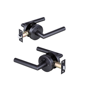 Modern Privacy Gold <b>Door</b> Handles Heavy Duty <b>Door</b> Lever with <b>Knobs</b> for Bedroom Bathroom or Hotel Use - Product Image 1