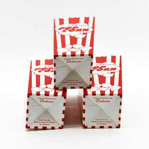 Contenedor de palomitas de maíz desechable, ecológico, biodegradable, con impresión personalizada, para fiestas, caja para hamburguesas, caja para palomitas de maíz y papas fritas - Product Image 5