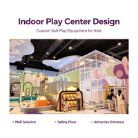 Centre de jeux intérieur sécurisé pour enfants, équipement de jeux doux pour parc d'attractions