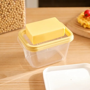 Frozen Butter Cube Cutting Machine Plastic Molding Tool Butter <b>Box</b> Refrigerator Cheese Slice Crisper <b>Storage</b> - Product Image 1