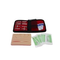Kit de Suture Médical Chirurgical Portable en Silicone avec Ciseaux et Coussinet d'Entraînement Certifié ISO13485