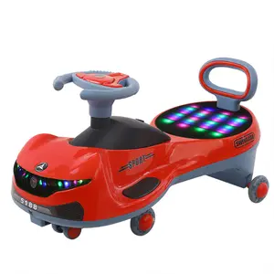 중국 어린이 장난감 유모차 워커 어린이 아기 슬라이드 자동차 새로운 모델 다채로운 저렴한 스윙 자동차 타고 장난감 푸시 바