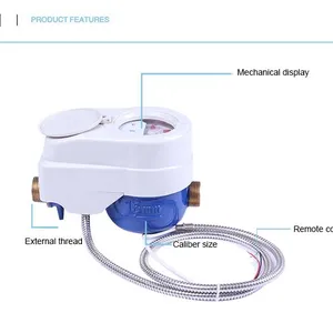 Contrôle de soupape Compteur d'eau prépayé Lora Compteur d'eau à lecture à distance sans fil à ultrasons Entretien facile